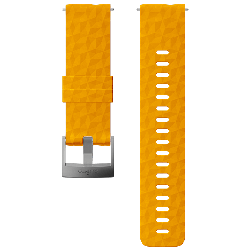 Suunto 24mm Explore 1 Silicone Strap M - Amber/Gray