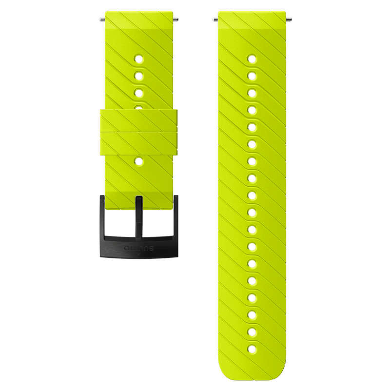 Suunto 24mm Athletic 3 Silicone Strap M - Lime/Black