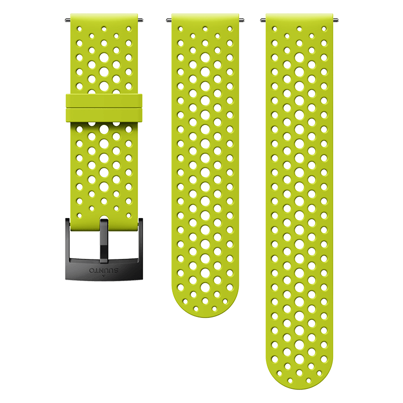 Suunto 24mm Athletic 1 Silicone Strap S+M - Lime/Black