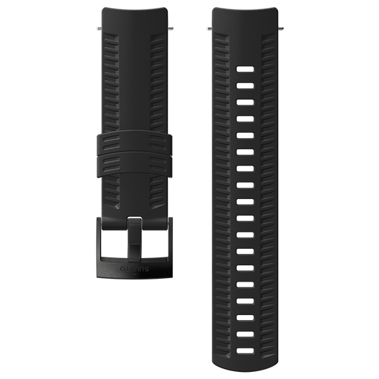 Suunto 24mm Athletic 2 Silicone Strap M - Black/Black