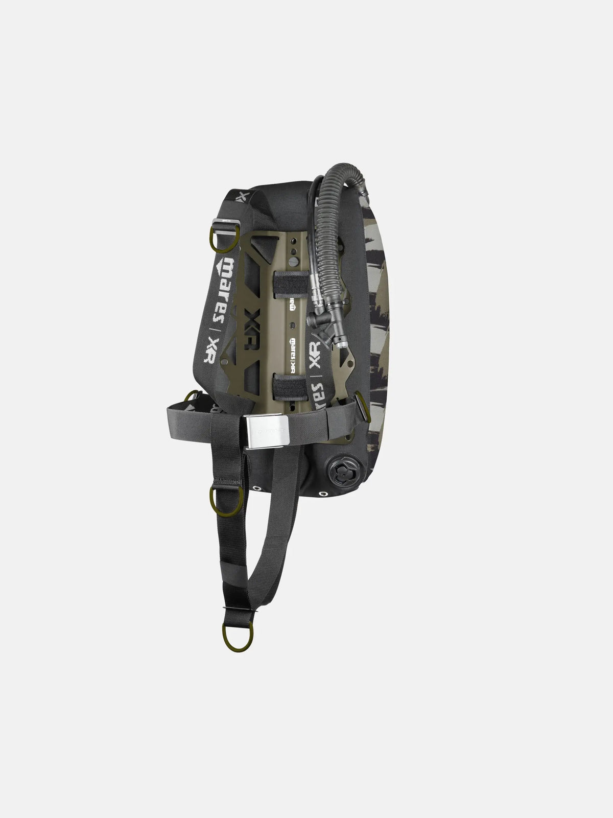 Mares Tactical Green Single Backmount Set
