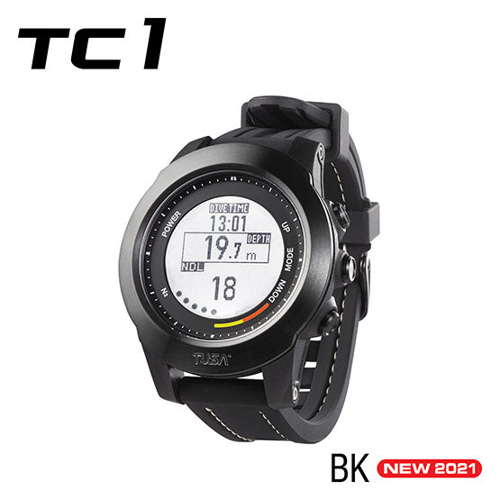 Tusa IQ-1301 TC1 wrist computer for divers with rechargeable battery and vibration alarm