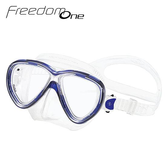 Tusa M-211 Freedom One Mask clear silicone with Freedom Technology and Quick-Adjust Buckle System