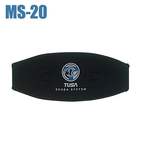 Tusa MS-20 Mask Strap neoprene cover enhancing comfort and fit with hook and loop fastener