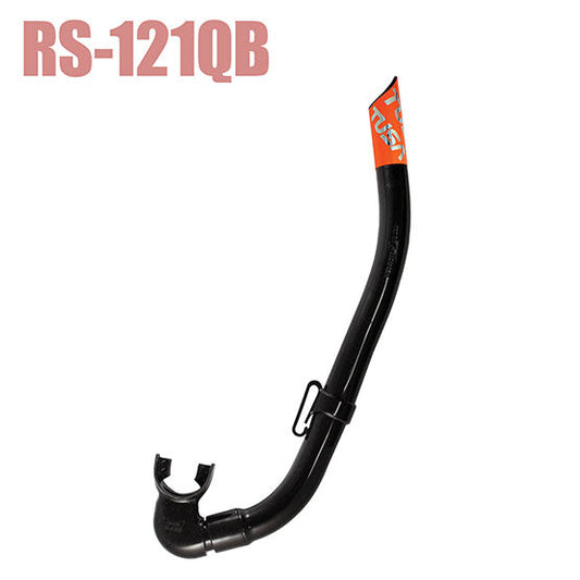 Tusa SP-121QB Reef Tourer Snorkel with orange reflector and silicone mouthpiece