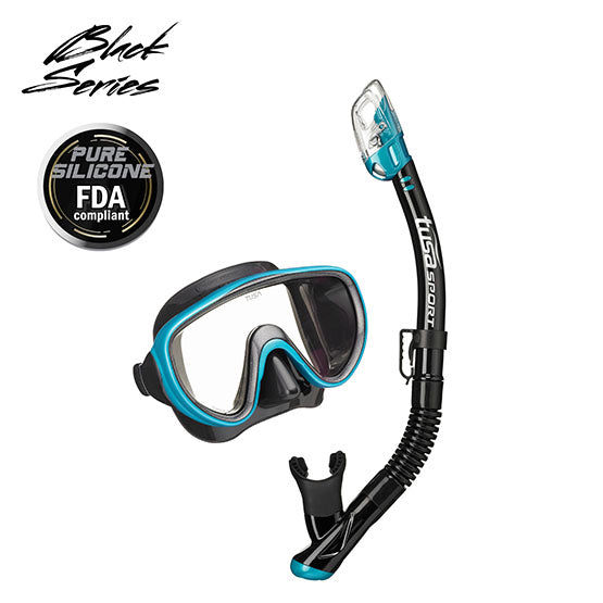 Tusa Sport Serene adult combo with pure silicone mask and dry snorkel