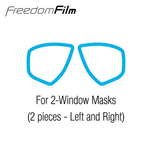 Tusa TA-200A Freedom Film anti-fog diving mask insert for 2-window masks, reusable and durable