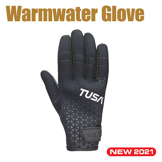 Tusa TA0208 Warmwater Glove 2mm neoprene glove with synthetic suede palm and adjustable wrist tab for watersports