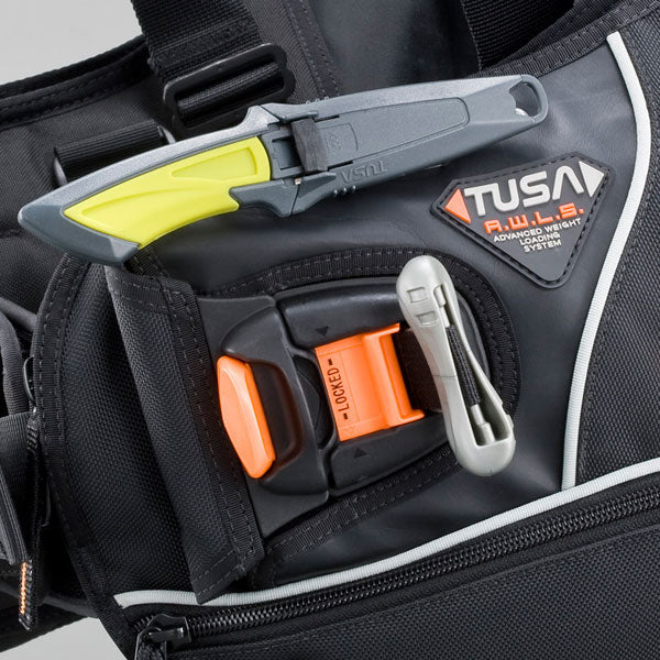 Tusa TC-752 Knife Plate for FK-10/11/14 mini knife attachment on BCJ with knife grommets