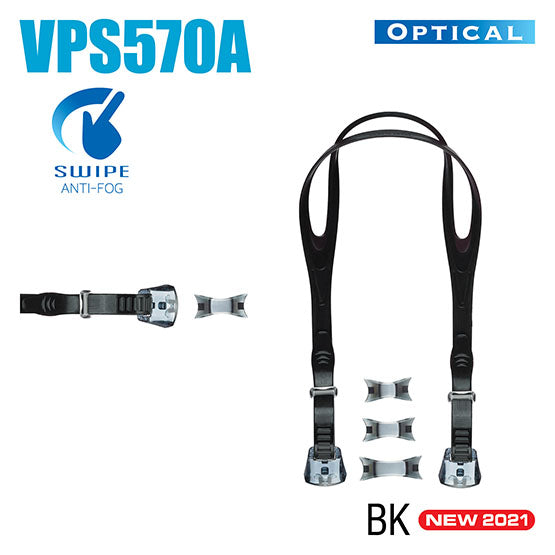 Tusa VPS570A parts kit with silicone strap and nosepieces for VC580AS SWIPE corrective lenses