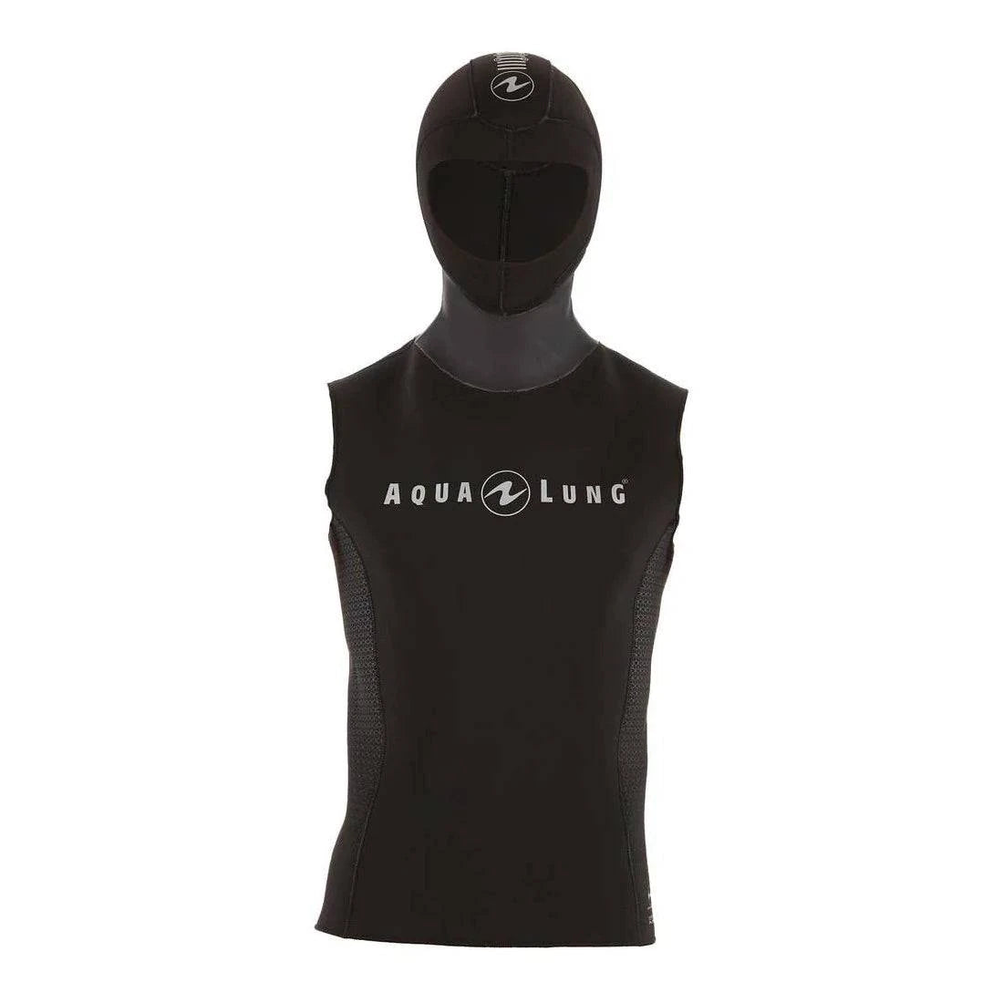 AquaLung Hooded Vest, Black/Charcoal, 2mm 10 Women'AquaLung Hooded Vest, Black/Charcoal, 2mm 10 Women's