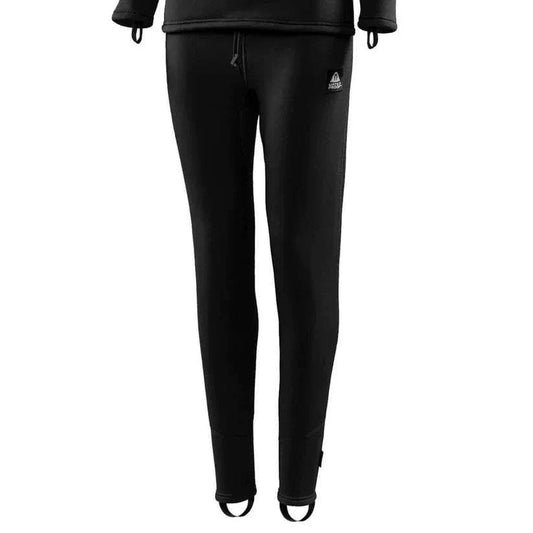 Ladies Waterproof Body 2X Undersuit Pants with hollow fibre fabric, drawstring waist, ankle stirrups, and p-valve preparation for thermal insulation and comfort