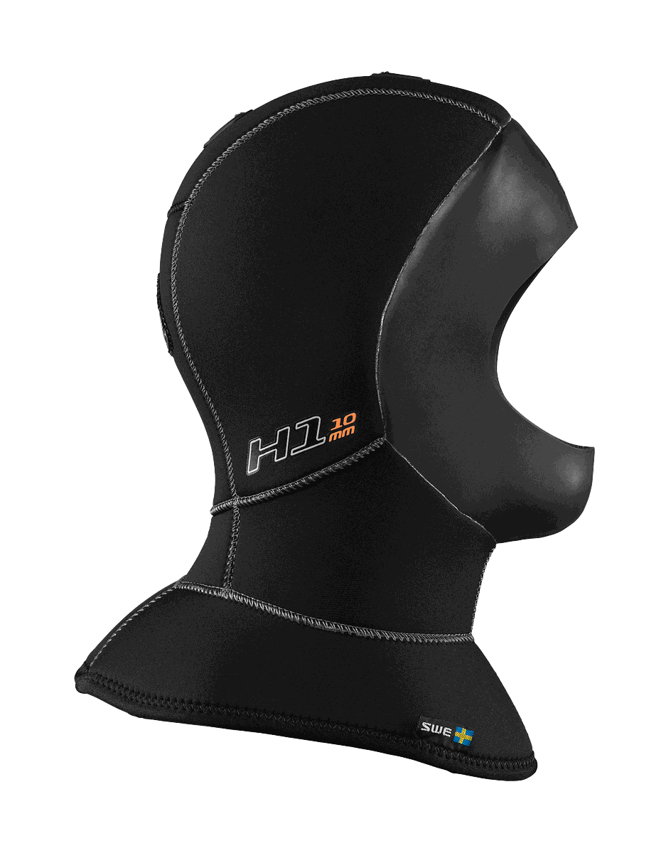 Waterproof H1 5/10MM Polar Evoluted sandwich dive hood with HAVS venting system and glide skin seal