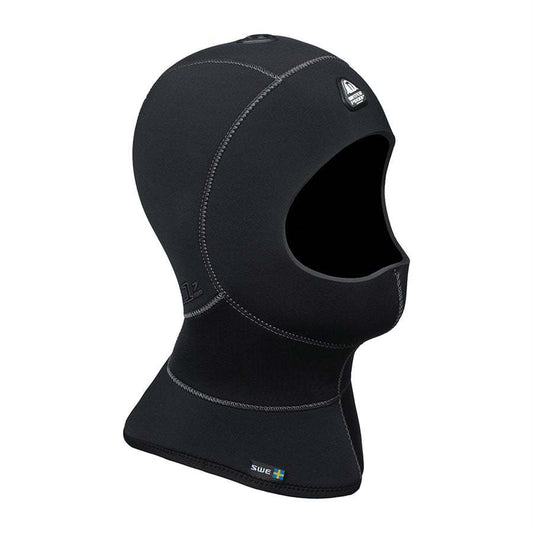 Waterproof H1 5/7mm bibbed vented anatomical dive hood with HAVS and plush lining