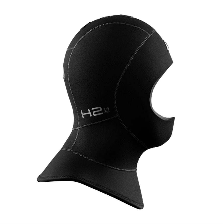 Waterproof H2 3/5MM Venting Hood with 3D shape, HAVS system, and glideskin seals for neck and face protection