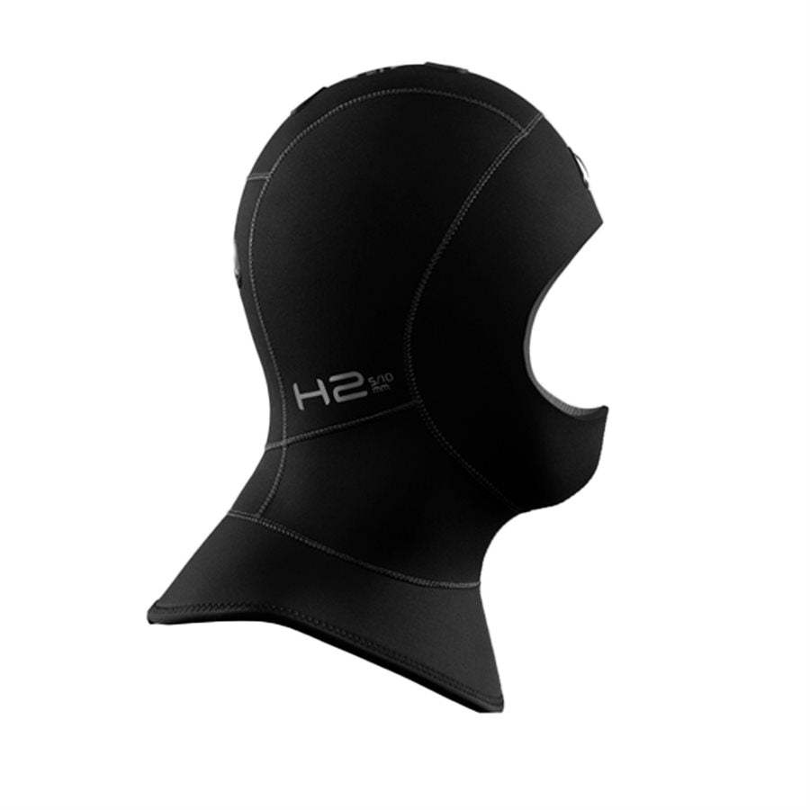 Waterproof H2 5/10mm Venting Hood with bib and HAVS system for cold-water diving protection