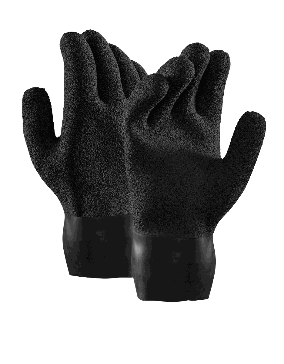 Waterproof Latex Dry Glove with textured grip and inner thermal lining for comfort and durability