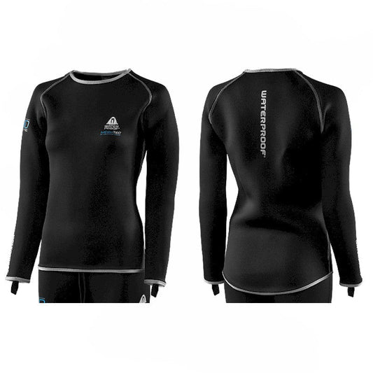 Ladies Waterproof Meshtec 3D Undergarment top with long tail and thumb loops for warm, dry diving