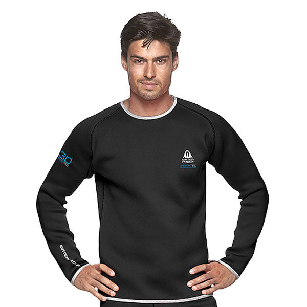 Waterproof Meshtec 3D Undergarment Top for men with breathable non-compressing mesh fabric and long back design