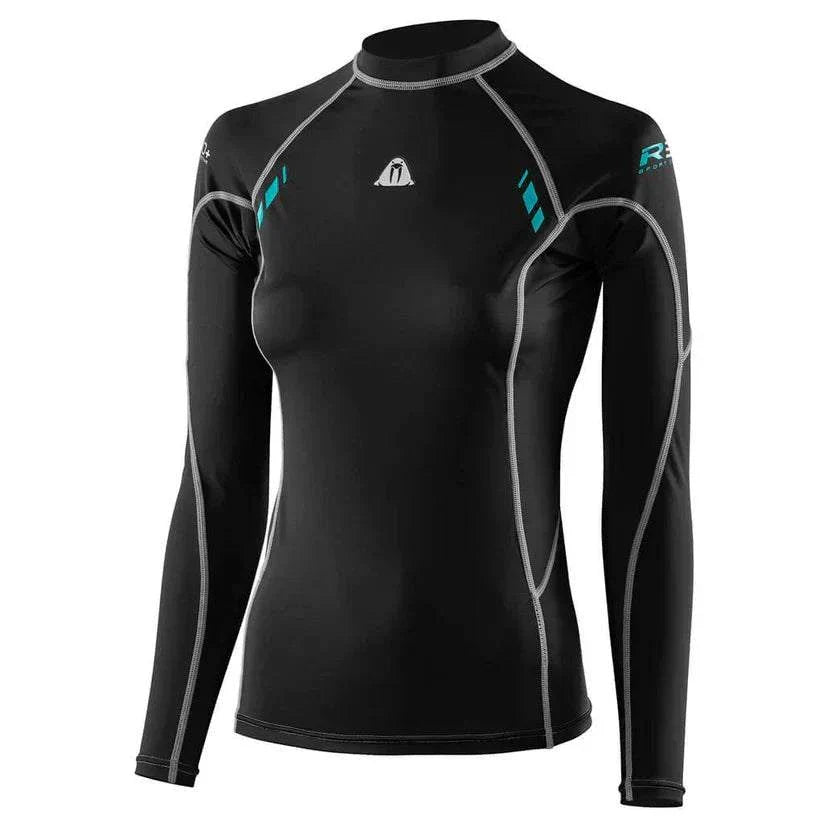 Waterproof R30 Long Sleeved Rash Guard for ladies with UPF 50+ and quick-drying fabric