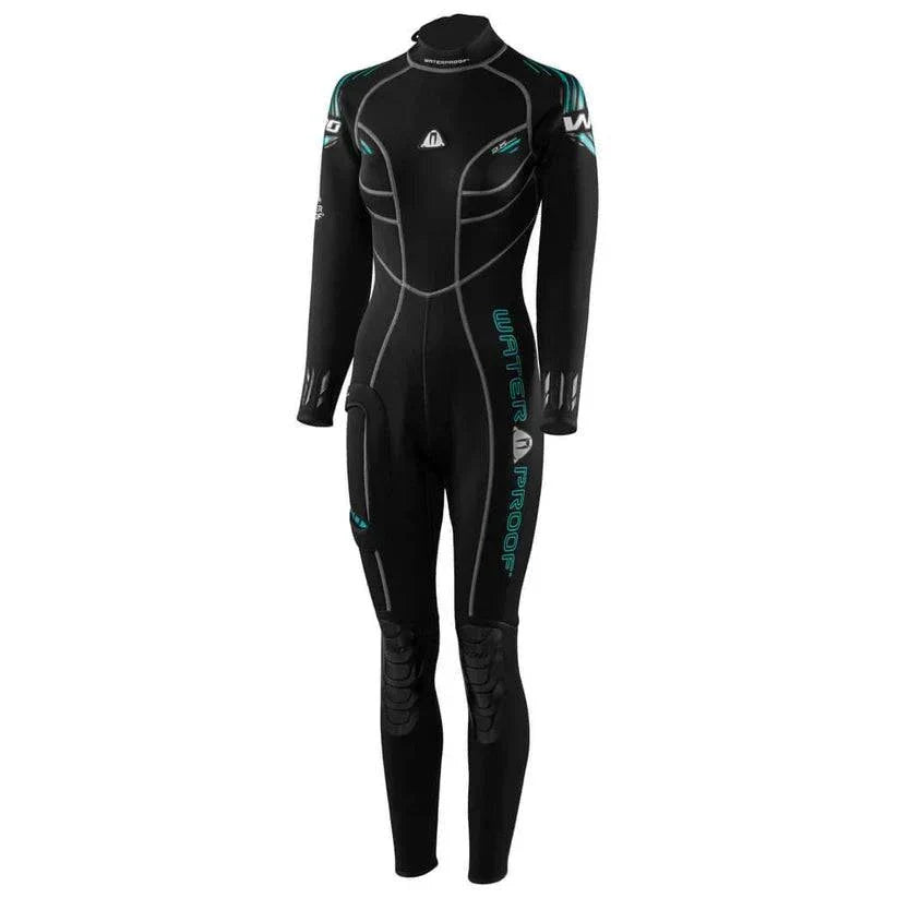 Ladies Waterproof W30 2.5mm wetsuit in updated color with ergonomic fit and PU reinforced areas